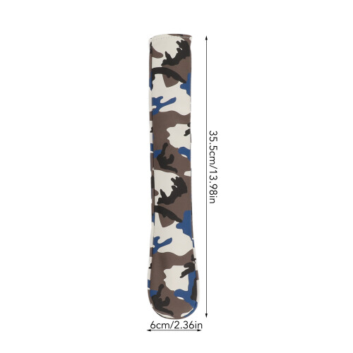 Waterproof Plush Camouflage Golf Alignment Stick Cover 35.5cm Blue 1