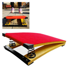 Training Springboard Kids Springboards Portable Mini Trampoline With 4 Springs Red