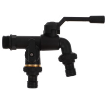 5Pcs Antique Brass Kitchen Sink Faucet Wall Mount for Home Use