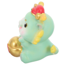 2Pcs Lightweight Resin Dragon Figurines Colorful Table Decoration