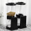 Multifunctional Cereal Dispenser Dual-Control Storage Container For Kitchen Organization Clear Plastic Two-Dispense 2