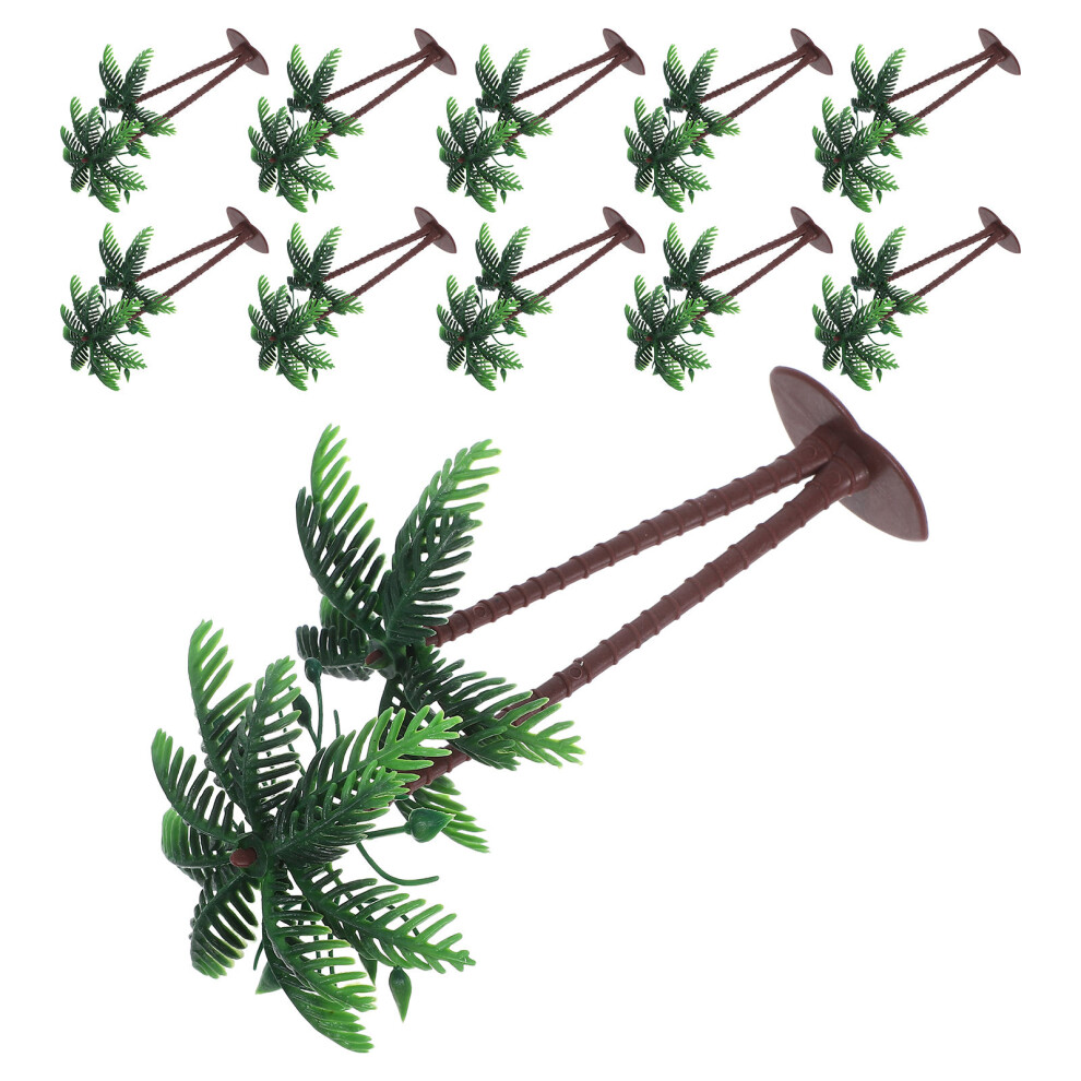 45 Szt. Plastikowe Palm Do Dekoracji TortóW, Akwarium, Ogrodu-image