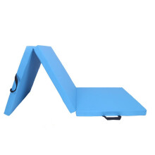 Tri-Fold Gymnastics Tumbling Mats With Carrying Handles, Extra Thick Anti-Tear Exercise Pad For Wrestling And Jujitsu