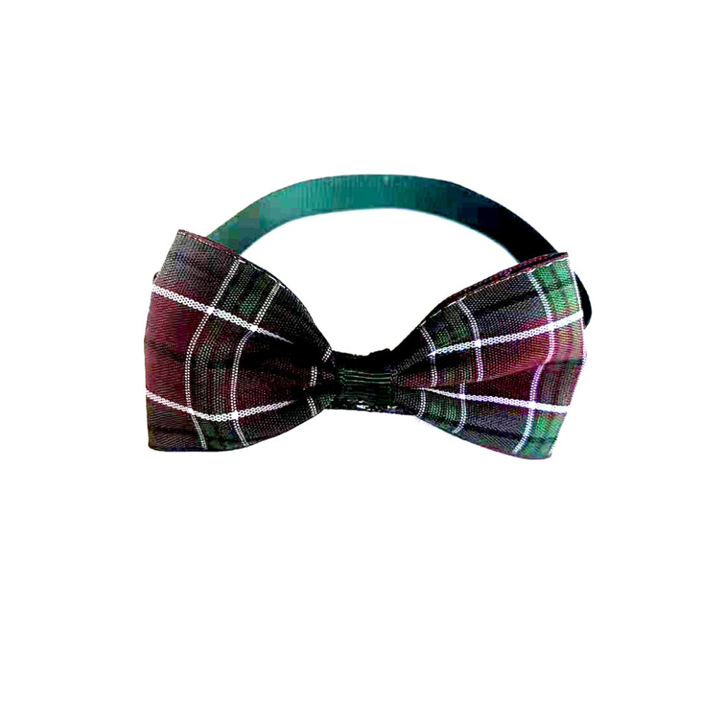 (plaid) Dog Collars Bow Ties Adjustable Pets Grooming Decoration Push-pull-image-OPC-PKMF6FD-NEW