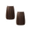 (Brown, Large) 2 Pieces Headboard Anti-shake Tool Solid Color Stretchable Stopper 2
