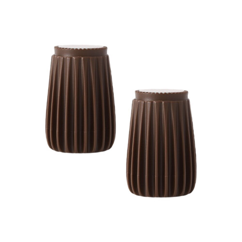 (Brown, Large) 2 Pieces Headboard Anti-shake Tool Solid Color Stretchable Stopper 1
