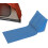 Triangular Beach Cushion Inflatable Travel Pillow, Compact Foldable Sunbathing Mat, Blue Eco Friendly PVC Quick-Dry 5