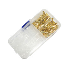 (Gold) 200 Pieces Crimp Terminal Waterproof Electric Wire Connectors Set