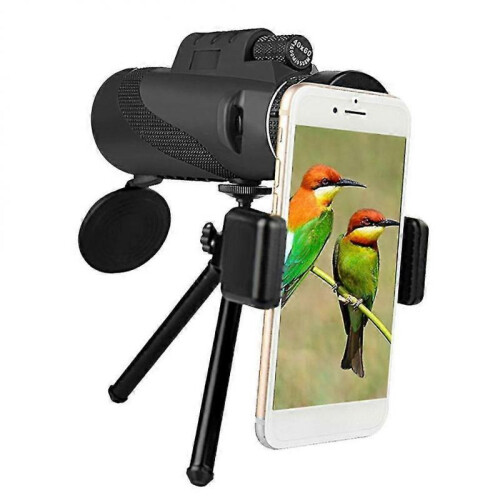 Hd Telescope 40x60 Monocular Binoculars Clear Weak Night Vision Pocket Telescope with Smart Phone Holder 1