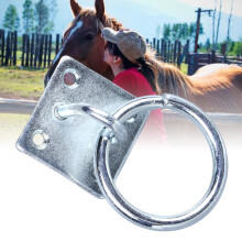 Metal Horse Tying Ring Wall Mount Rust Resistant Stable Horse Bathing Gear