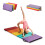 5-Panel Folding Gymnastics Tumbling Mat Rainbow EVA Foam Foldable For Home Gym 1