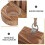 casa sospesa in legno per con dispenser e 8
