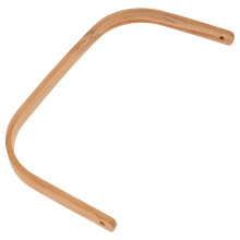 Beige Wooden Bucket Handle Replacement Ergonomic Pail Grip