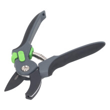 8.5in Heavy Duty Ratchet Pruning Shears for Effortless Garden Trimming