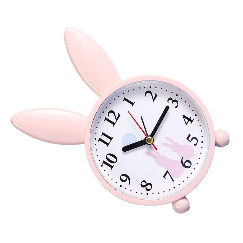 Cute Bunny-Shaped Alarm Clock, ABS, Quiet, Accurate, Home Bedroom Ornament