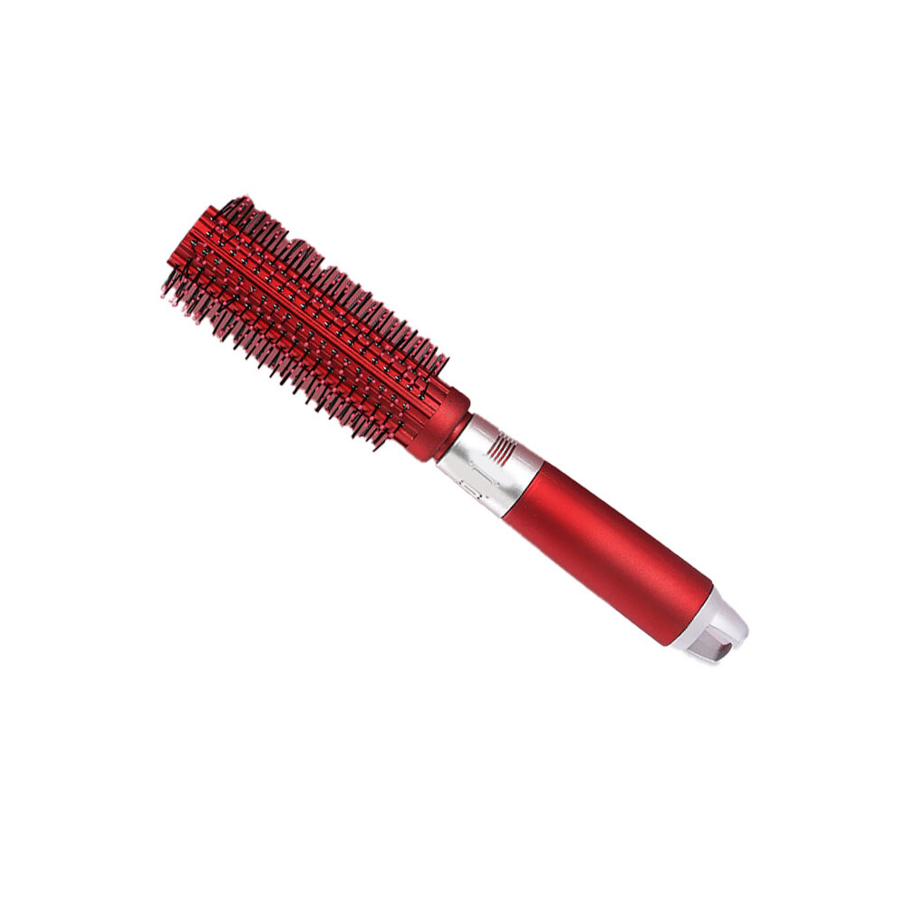 Red Abs Round Hair Brush For Blow Drying And Styling, Static Control