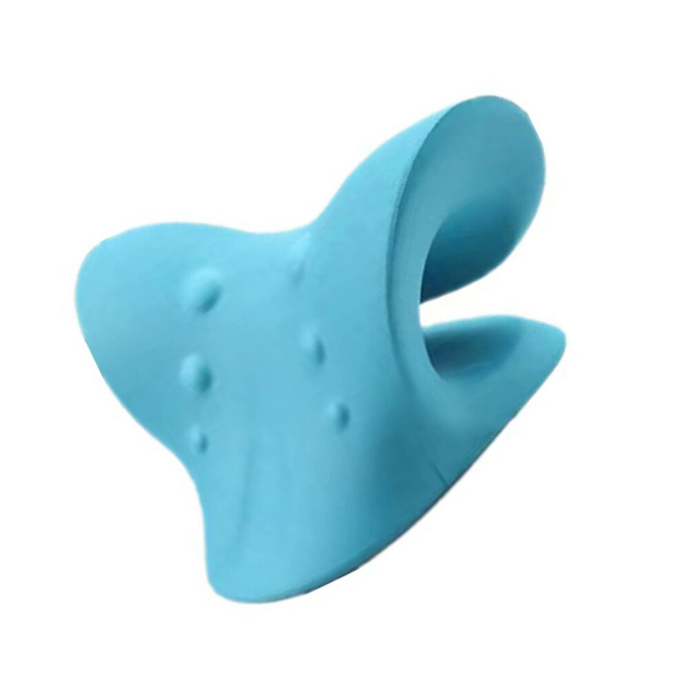 Blue Cervical Spine Massage Pillow For Neck & Shoulder Relief