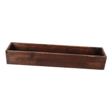 Rectangle Wooden Planter Box 50x14x8 Cm Wooden Plant Container For Outdoor Indoor Use Rectangular Flower Pot