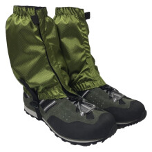 Adjustable Leg Gaiters For Snowshoeing And Snow Skiing Ankle Gaiters Trekking Green Watertight