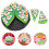 9St Realistisch Groene PU Dessert Display Props Voor 10