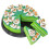 9St Realistisch Groene PU Dessert Display Props Voor 9