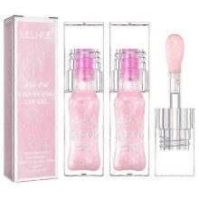 2Pcs Magic Color Changing Lip Oil V2 By Cosmetics, Ddgoods Lip Gloss
