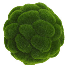 5 szt. zielone kulki z dekoracyjnego, 10 cm, do ogrodu i
