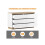 Commode - MUVOE - 6 Tiroirs - Blanc + Chêne - Panneaux de Particules E1 - Style Classique 5