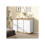 Commode - MUVOE - 3 Lades - 2 Deuren - E1 Spaanplaat - Wit + Eik 3