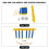 Falling Sticks Game Toy 1200mAh 8.2oz Yellow Blue 13