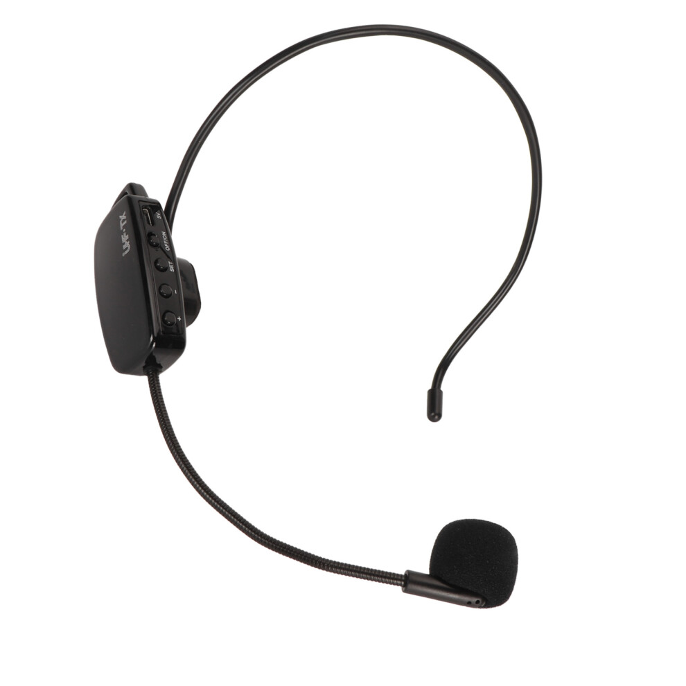 Wireless Microphone Headset Uhf Noise Reduction Rechargeable Digital Display 8261351090986