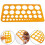 Round Ruler Set With 36 Circle Templates For Classroom Projects, Office Work, And Home Use 3