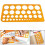 Round Ruler Set With 36 Circle Templates For Classroom Projects, Office Work, And Home Use 2