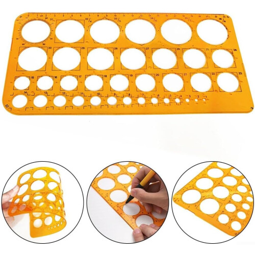 Circle Template Set - 36 Sizes, Circle Tracing Tools For Resin Art, Circular Template Collection 2