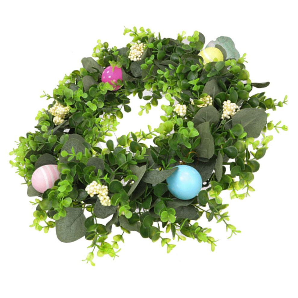Wianek Wielkanocny Z Eukaliptusa Do Drzwi, Idealny Na Imprezę-image