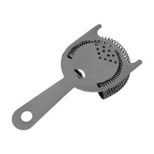Edelstahl-Bar-Sieb für Cocktails mit Drahtfeder, Schwarz, 16,58,2 cm
