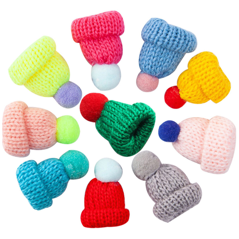 150 Szt. Miniaturowe Czapki BożOnarodzeniowe, RęKodzielne Dekoracje-image