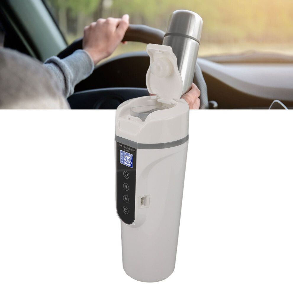 12V/24V 500ml Electric Kettle with Display for Cars White-image-OPC-PKMJ2K8-NEW