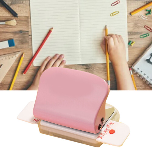 Mini Pink Manual Coil Binding Machine for Office & Home 2