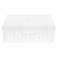 kunststoff samenlagerungsbox mit fächern für - und gemüsesamen