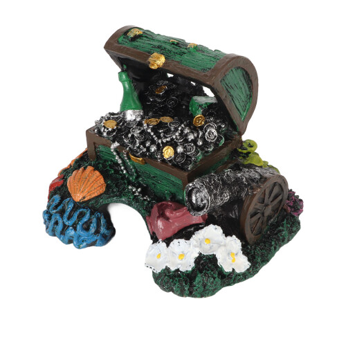 Schatzkiste für Aquarien, Ornament, Versteck, 2