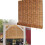 Carbonized Bamboo Blind, Custom Size, Vintage Teahouse Curtain, Privacy Screen Vertical Blinds 1