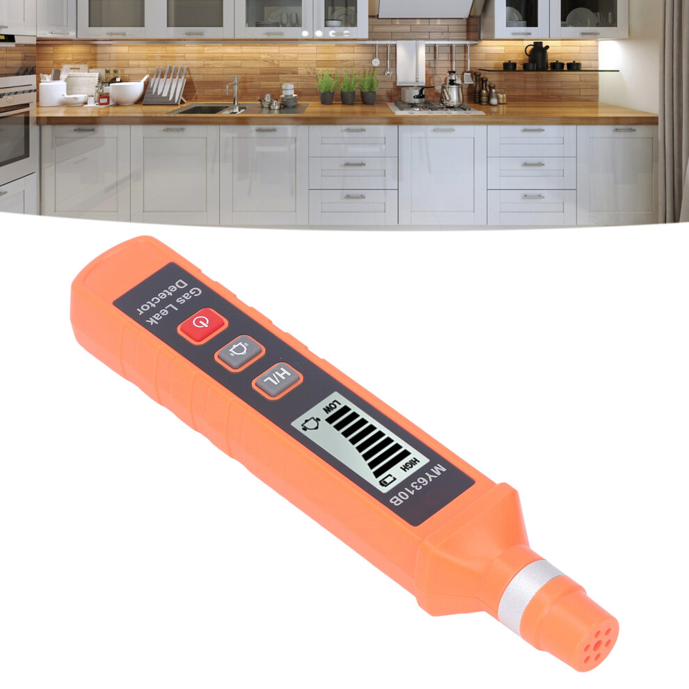 Portable Combustible Gas Leak Detector with LCD Vibration Alarm