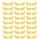 50St Compacte Gouden Cake Picks Van Papier Voor Feest 9
