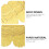 50St Compacte Gouden Cake Picks Van Papier Voor Feest 7