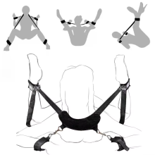 Sex Swing Adult Games Sex Toys For Couples Erotic Open Leg BDSM Bondage Restraints Nylon Chastity Ankle Handcuffs Kit Sex Shop