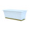Rectangular Window Box With Drainage For Office White Planter 1