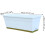 Rectangular Window Box With Drainage For Office White Planter 2