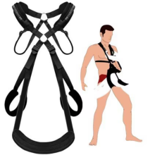 BDSM Sex Swing Set with Bondage Love Slings for Couples Adjustable Strap Adult Sex Toy Soft Plush Padding Mat Sex Restraints Toy