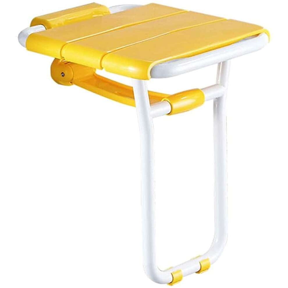 Shower Chair Folding Wall-Mounted Stool, 150Kg Load Capacity, Bath Chair With Legs For Elderly Senior Disabled